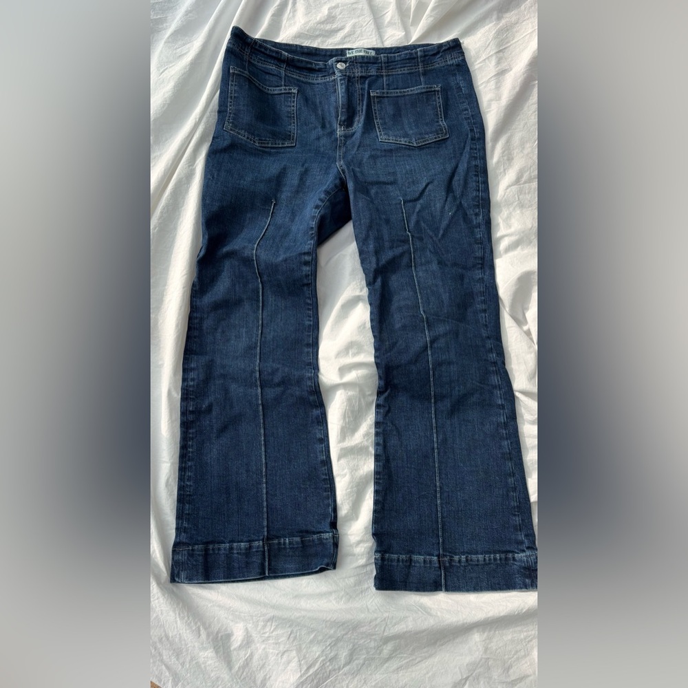 We The Free Dark Blue Flare Jeans